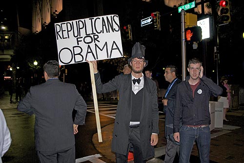 Outside Time Warner Arena
