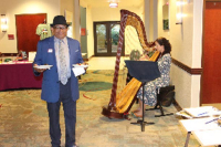Hiram Mason and harpist Jessica Clarke