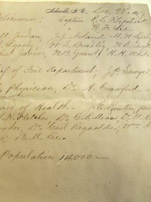 Asheville Population, 1897