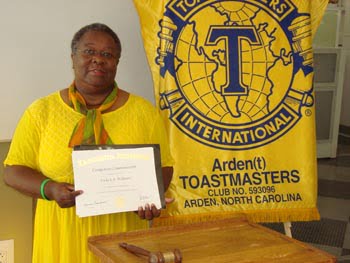 Williams Receives Toastmasters International Award