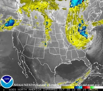 Snowstorm and Hurricane Sandy 
