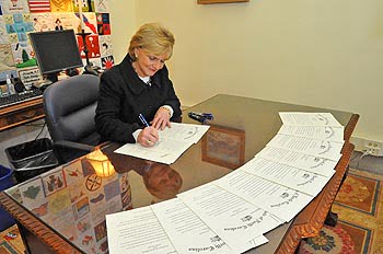 During her final days in office Governor Beverly Perdue signed the pardons of each of the Wilmington 10.