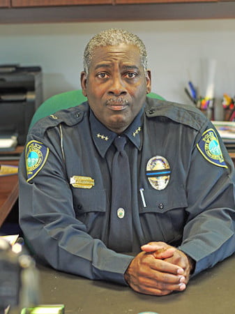 Chief William Anderson of the Asheville Police Department. Photo: Renato Rotolo/Urban News