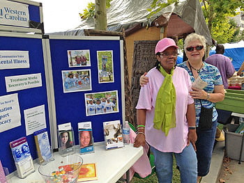 AKA member Barbara James (left) and NAMI member Marlene Wooten. Photo provided by NAMI