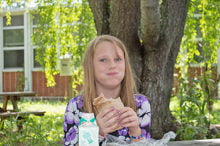 Children get the healthy food they need to grow and thrive.