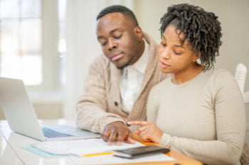 Husband and Wife Doing Financial Planning