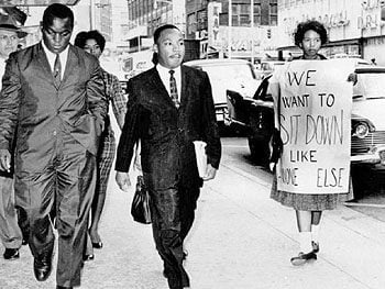 MLK We want to Sit down