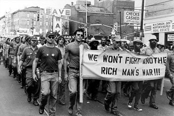 Vietnam veterans protest the ongoing war, 1971