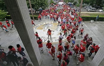 nc teachers at state capital