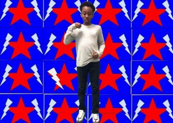 A unique overlapping pattern inspired by Kehinde Wiley