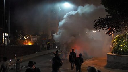 First Night of Asheville Protests – Video