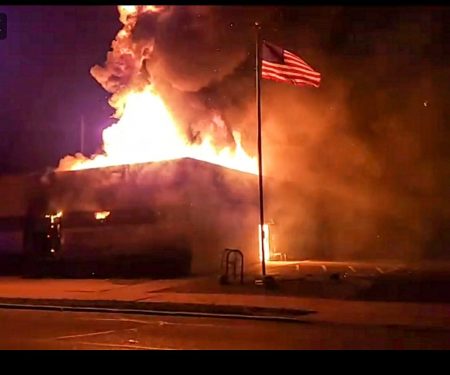 Wisconsin Department of Corrections building on fire in Kenosha WI