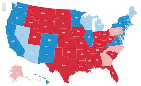 us election map nov 4 2020