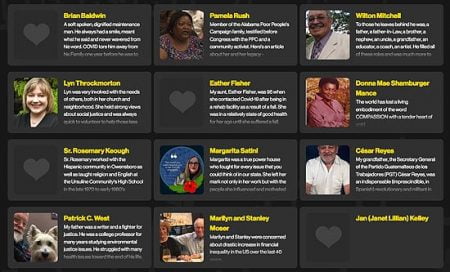 online covid memorial