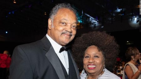Rev. Jesse Jackson and his wife, Jacqueline Jackson