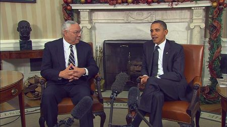Colin Powell and Barack Obama