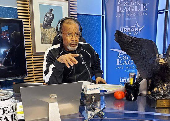 Prolific and unapologetic national celebrity talk show host Joe Madison, “The Black Eagle.” 