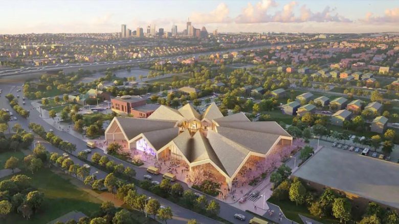 A rendering of the Juneteenth museum planned for the city of Fort Worth. Photo: BIG-Bjarke Ingels Group & Atchain