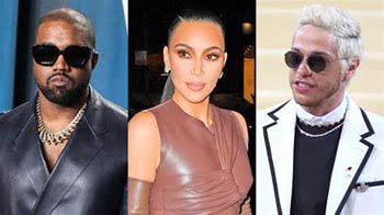 Kanye West ,Kim Kardashian, Pete Davidson
