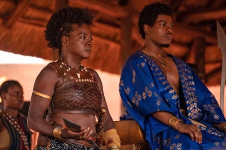 Viola Davis and John Boyega star in The Woman King.