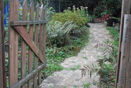 Stone garden path
