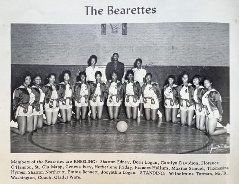 The 1962 Bearettes, Stephens-Lee High School’s girls basketball team.