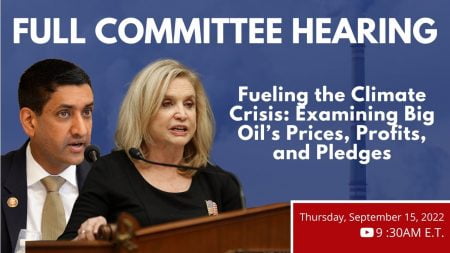 Congressional Hearings Investigate Fossil Fuel Industry Disinformation