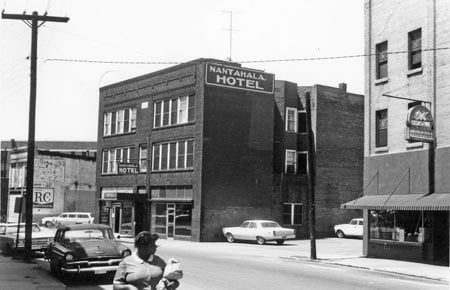 Nantahala Hotel on Depot St. in Asheville’s Southside neighborhood. Photo: Special Collections, Ramsey Library, UNC Asheville.