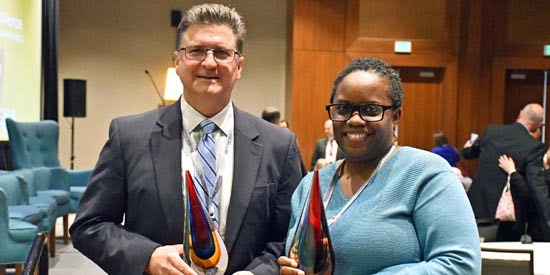 Larry Michael, State Environmental Health Director, and Dr. Victoria Mobley, Director of the NC Epidemiology Field Services Unit. 