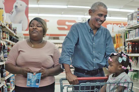 Barack Obama goes grocery shopping with Randi in Working: What We Do All Day