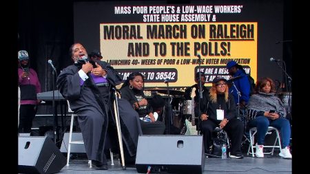 Dr. William Barber at the March on Raleigh