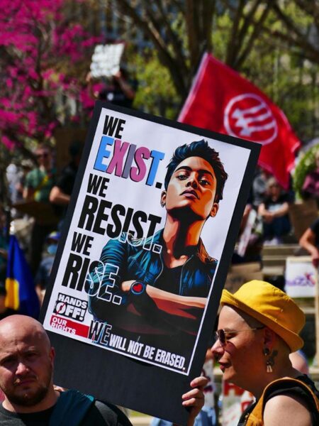 Hands Off! rally, April 5, 2025. Photo: Renato Rotolo/The Urban News