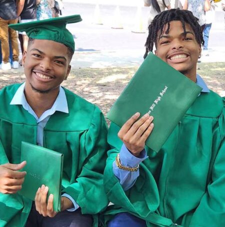 Twin brothers Qaadir Malik Lewis and Naazir Rahim Lewis.