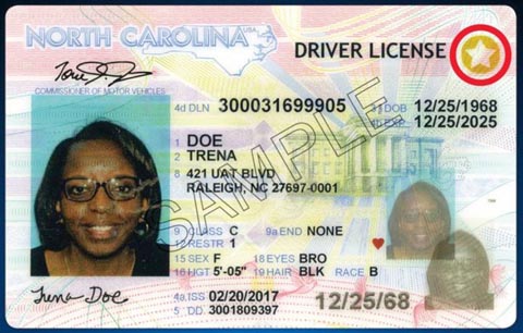 NC Real ID Sample
