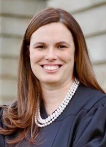 Democratic judicial candidate Allison Riggs.