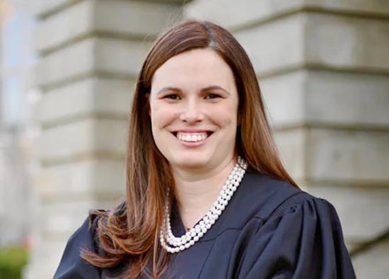 Democratic judicial candidate Allison Riggs.