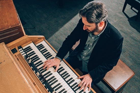 Brian Felix playing the organ