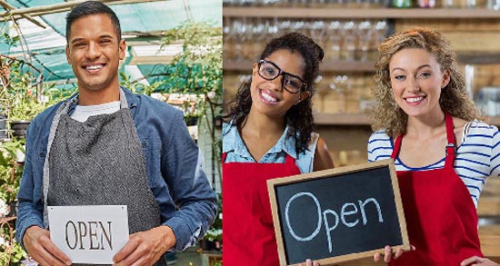 business_people_holding open signs crop
