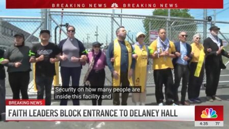 clergy protesting in Newark, NJ