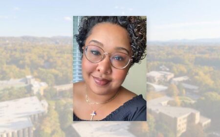 Megan Pugh on UNCA campus