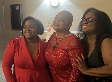 Joyce’s daughters (L-R): Joyce Briscoe-Harp, Di-Onetta Briscoe-DeJesus, and Yvette Briscoe-Reed. Photo: Urban News