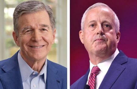 Former Gov. Roy Cooper, Michael Whatley