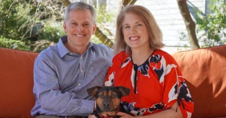 Governor Josh Stein and wife, Anna Harris Stein