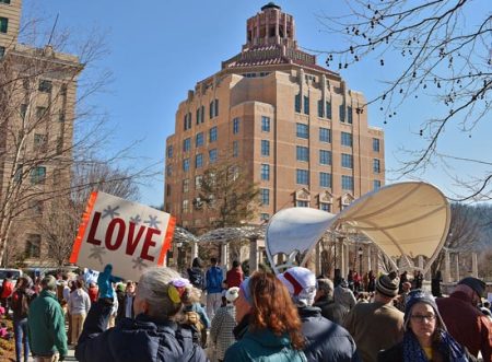 MLK Rally in Pack Square Park, 2018