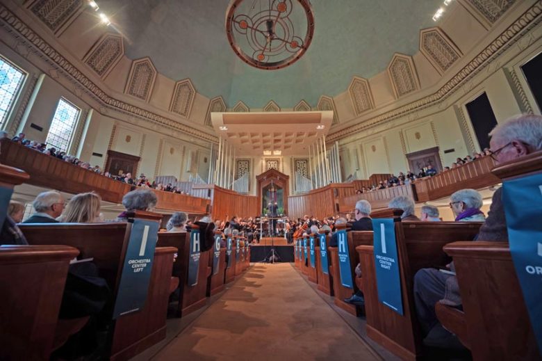 Asheville Symphony performing at the First Baptist Church of Asheville. Photo: Alex Avramchuk