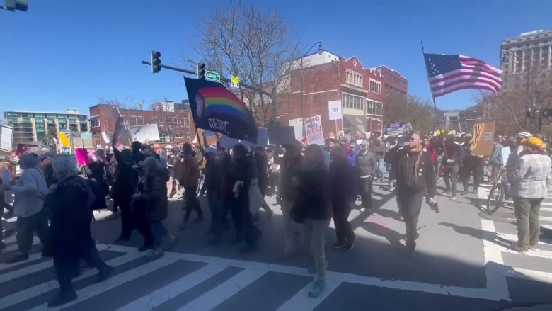 No Kings Protests Draw Thousands in Asheville