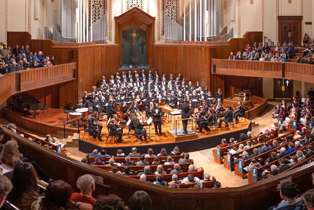 Asheville Symphony Orchestra performing Handel’s Messiah. Photo: Ezekiel Coppersmith