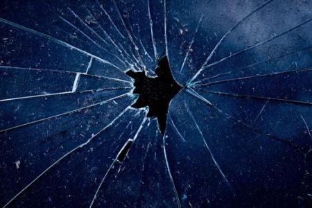 cracked glass