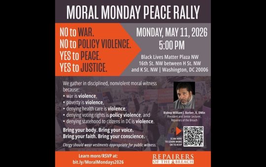 Moral Monday Returns on May 11, 2026