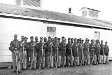 African American Civil War soldiers, 1865, Petersburg, VA
